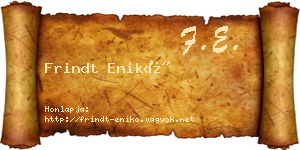 Frindt Enikő névjegykártya