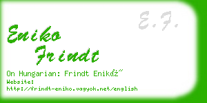 eniko frindt business card